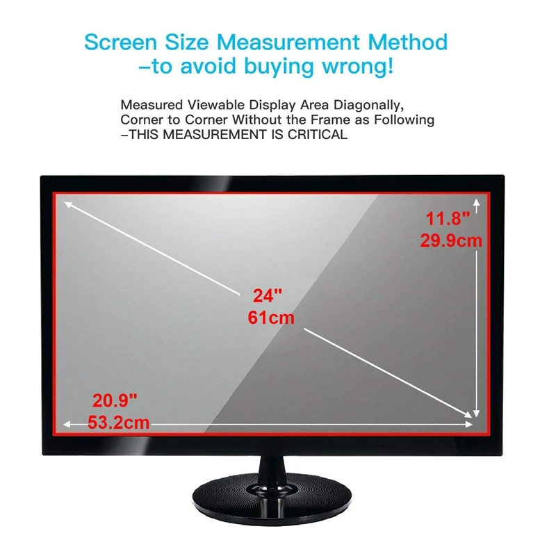 Анти-синий светильник-экран для 21,5 Дюймов(505x320 мм) широкоформатный настольный монитор, блокирует чрезмерно вредный синий светильник, уменьшает#8