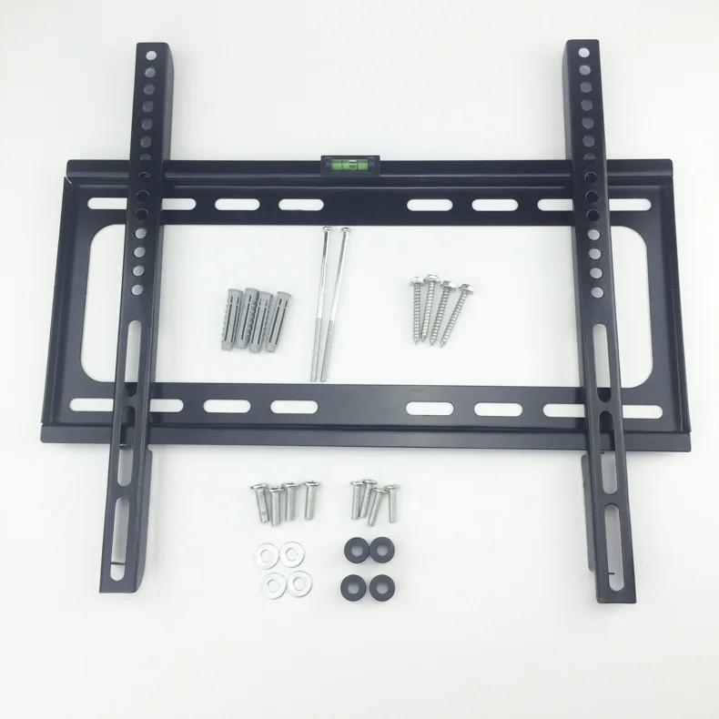 Fixed TV Wall Mount Bracket for Most 26-55Inch LED Plasma Low Profile TV Holder up to VESA 400x400mm and 110lbs Loading Capacity