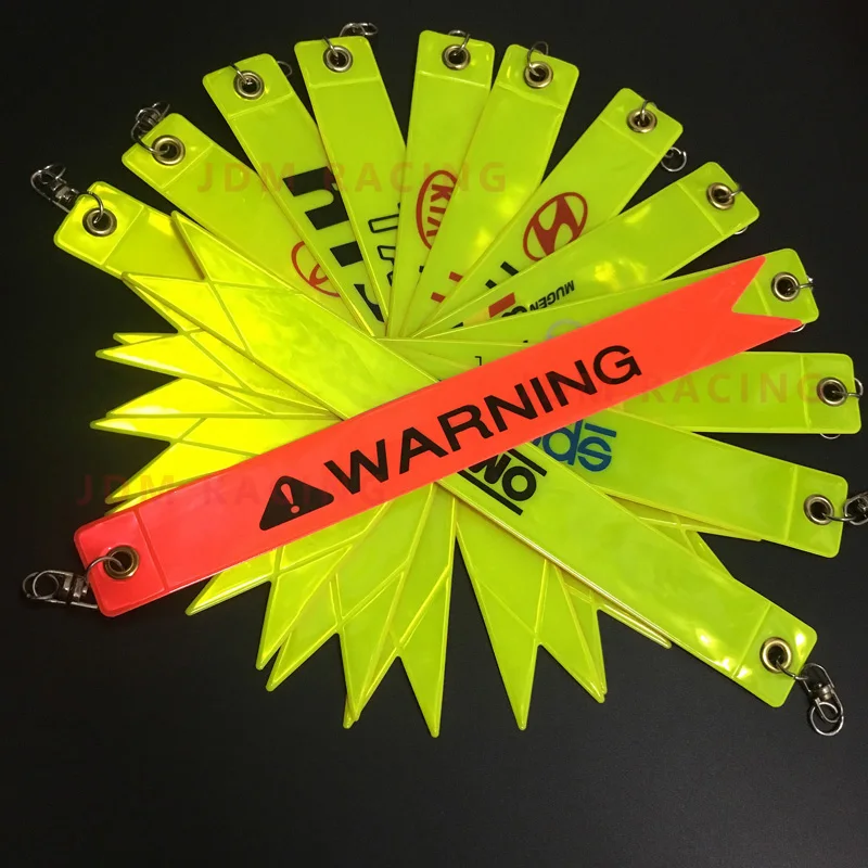 

1pcs JDM Racing Drift Warning Tape Car Reflective keytags Reflective Strips Car-styling Safety Mark Warning Tape Auto Motorcycle