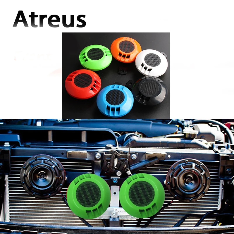 Автостайлинг Atreus 2 шт. стикер Электрический громкий звуковой сигнал для Mitsubishi ASX