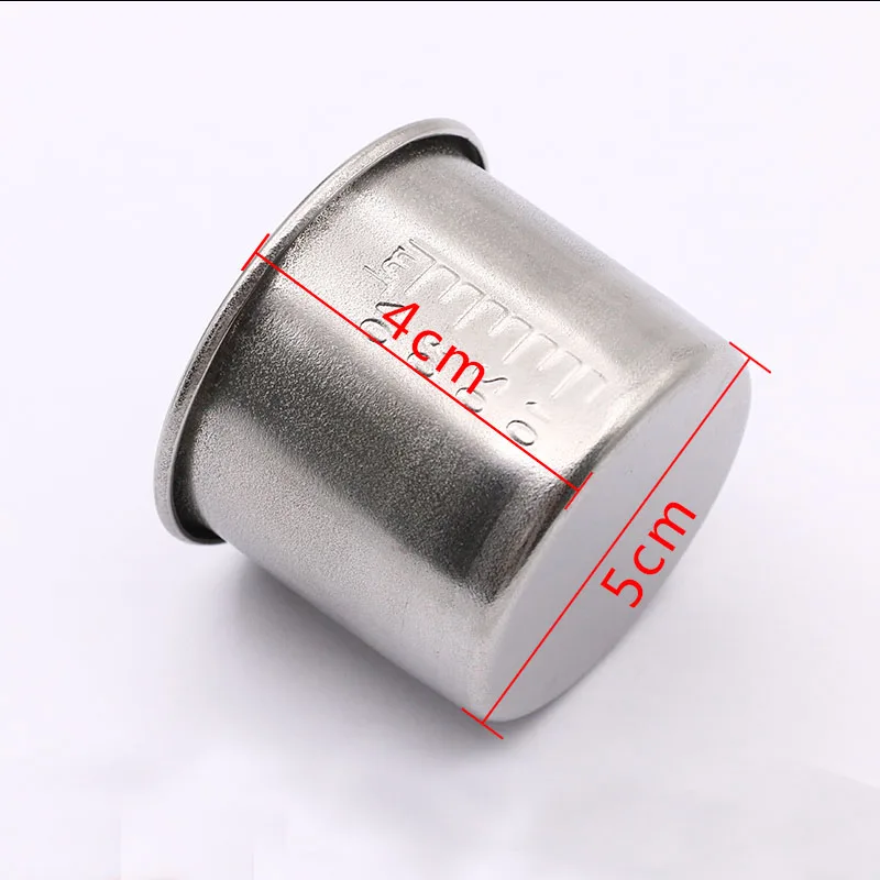 Thick stainless steel medicine small medicine cup liquid measuring cup has a scale 40ml 4