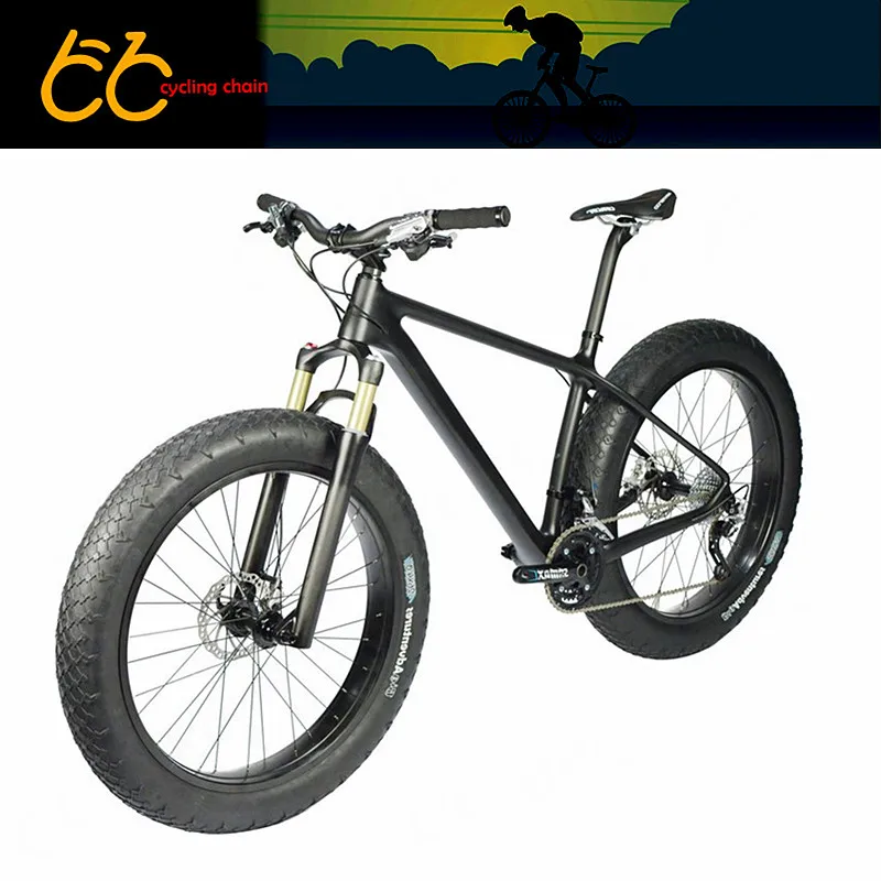 Full carbon fat bike frame 26er Toray T700 high mould carbon snowbike