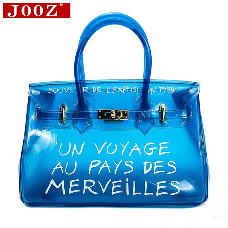 

Clear Transparent Messenger Bags PVC Leather Bags for Women 2019 Female Brand Designer handbags sac a main Large Shopping Tote