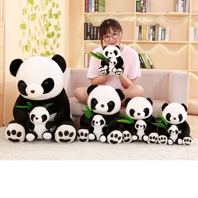 New Plush Panda Toys Cute Stuffed Animal Doll Mother And Son Toy Gift for Children Friends Girls Home Decor Christmas Gift 2 New Plush Panda Toys Cute Stuffed Animal Doll Mother And Son Toy Gift for Children Friends Girls Home Decor Christmas Gift 2