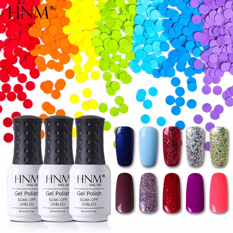 

HNM 8ML Easy Soak Off UV Gel Nail Polish 58 Colors Nail Gel Polish Gel Lak Vernis Semi Permanent Gelpolish Gel Varnish Lacquer