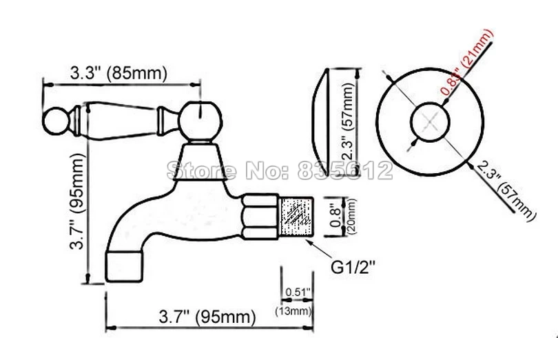 Billig Antike Messing Keramik Griff Waschmaschine Wasserhahn Garten Wasserhahn und Mopp Pool Wasserhahn Wäsche waschbecken Kalten Wasserhähne Wav