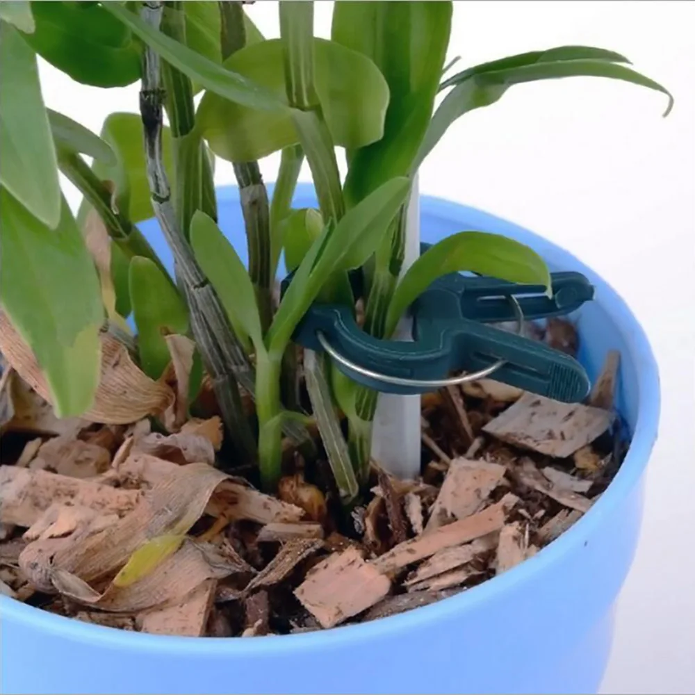 20 шт. пластиковые зажимы для садовых растений, цветов и овощей, садовые инструменты, прочные и устойчивые к атмосферным воздействиям пластиковые зажимы для растений GT121