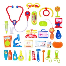 Пластмассовый детский набор игрушек Doctora Juguetes для детей, медицинский набор, обучающая коробка, светильник для ролевых игр, классический подарок
