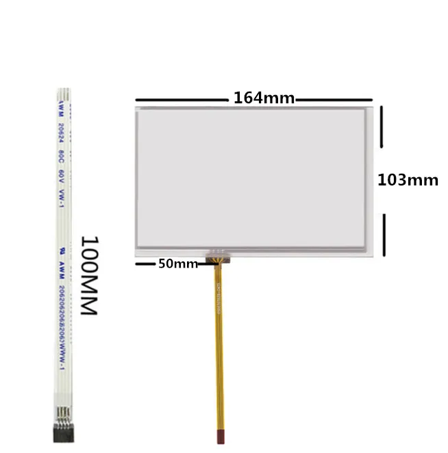  7 inch Resistance screen 165mm*104mm 165*104 original handwritten car DVD navigation GPS touch scre