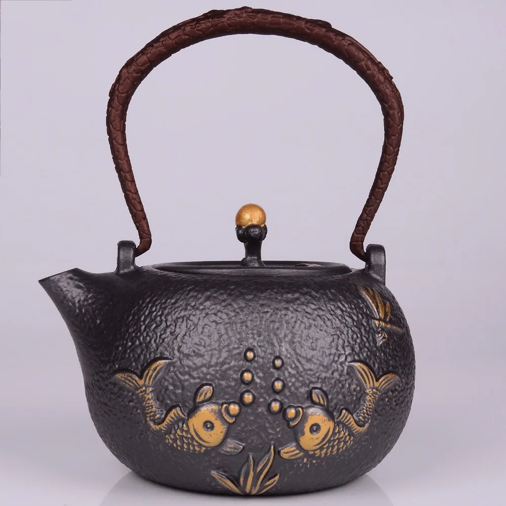 1.2L BPA free handmade yixing samovar cast iron teapot glass enameled