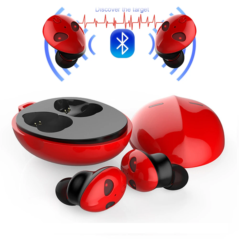 

Awesome Tide Man E.T. Wireless Connecting Earphone Alien Shaped Flashing Light Eyes Auto Paring Earbuds Touch control Headset