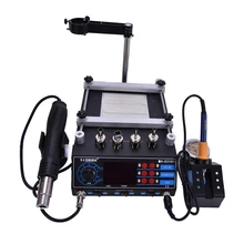 Наладочная станция SAIKE 8310D 220 В или 110 В паяльная станция горячего воздуха+ паяльник+ станция предварительного нагрева 3 в 1