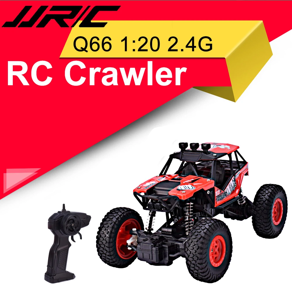 

JJRC Q66 RC Cars 1:20 2.4G RC Off-Road Climbing Car - RTR 6 - 8km/H Speed Car With Off-Road Structural Models TPR Tire Gifts