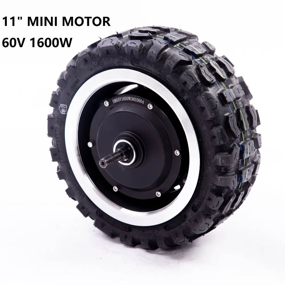 Sale High Speed Tyres 11 inch 60v 1600w E Bike Motor 11" Electric Motorcycle Takeaway Engine Buggy Dultron Motor Scooter Hub Motor 0