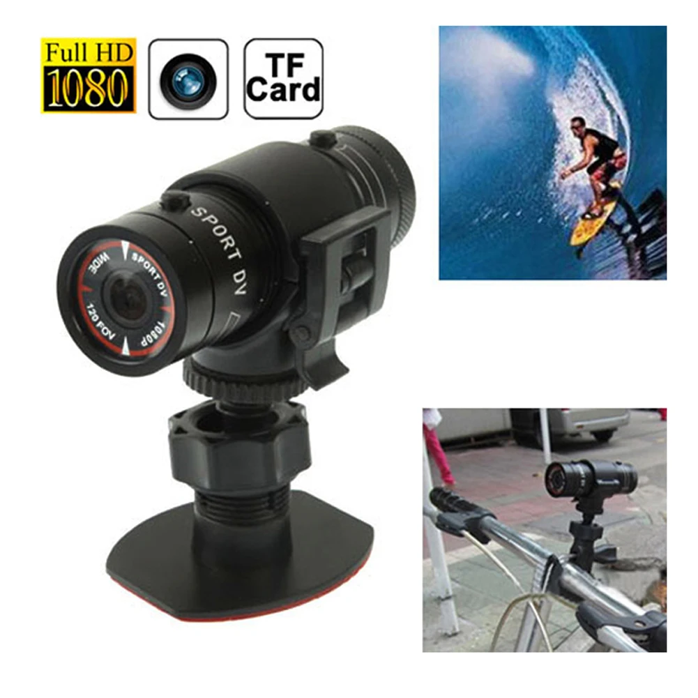 F9 FULL HD 1080P Small Sport Action Helmet Camera DV DVR Sport CAM CMOS