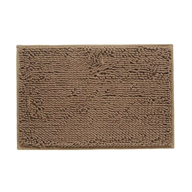 Light Brown Нескользящий коврик для ванной комнаты, синель, коврики для гостиной, Впитывающий Коврик для воды, кухонные ковры, мягкий уютный напольный коврик - Цвет: Light Brown