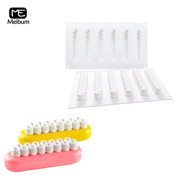

Meibum 6 Cavity wave Shape Cake Silicone Mold DIY Chocolate Mousse Dessert Mould Pastry Decoration Modle Kitchen Baking Tools