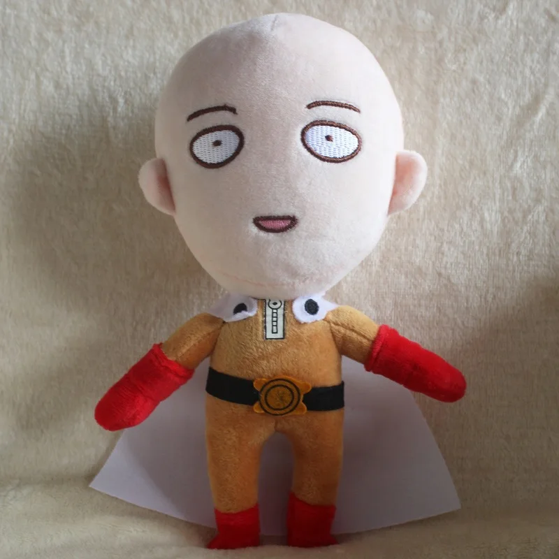 One Punch Man 24cm Saitama Soft Plush Doll Toy Figure in Action Toy 