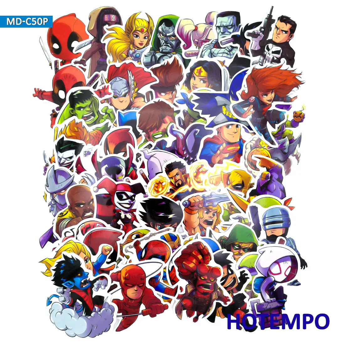 50pcs Cute Super Hero Cartoon Stickers for Mobile Phone Laptop Luggage Suitcase Skateboard Bike PVC Waterproof Decal Stickers 50pcs Cute Super Hero Cartoon Stickers for Mobile Phone Laptop Luggage Suitcase Skateboard Bike PVC Waterproof Decal Stickers