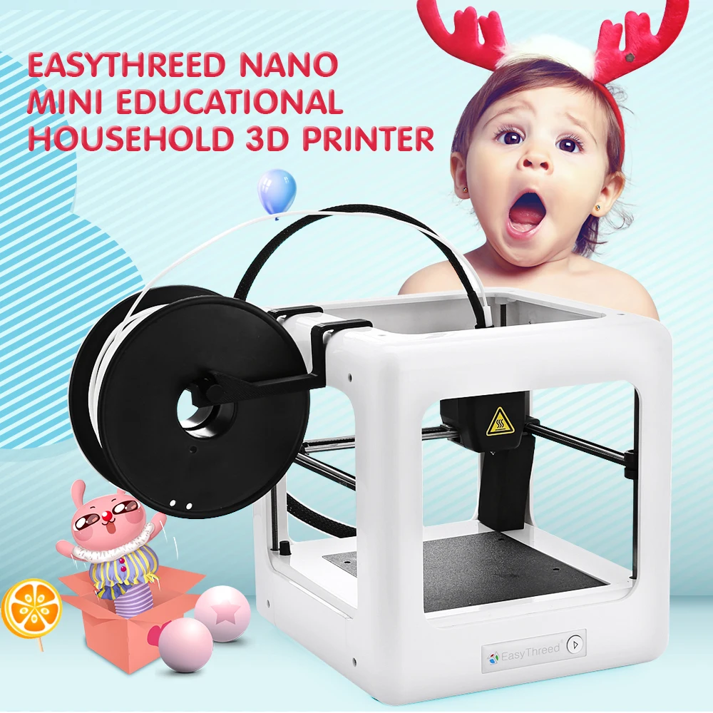 

E3D NANO Mini 3D Printer One key Control Automatic Educational Accuracy CE FCC RoHs for Windows Household Infant Baby Chrismas