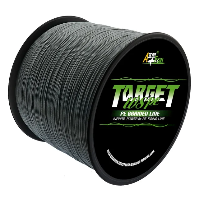 Ascon Fish-línea de pesca trenzada de 8 hebras, Ultra fuerte, 1000 m, yd 1094, 8 trenzas, multifilamento verde, 50 LB, 80 LB, 100 LB, 300 LB Ascon Fish-línea de pesca trenzada de 8 hebras, Ultra fuerte, 1000 m, yd 1094, 8 trenzas, multifilamento verde, 50 LB, 80 LB, 100 LB, 300 LB
