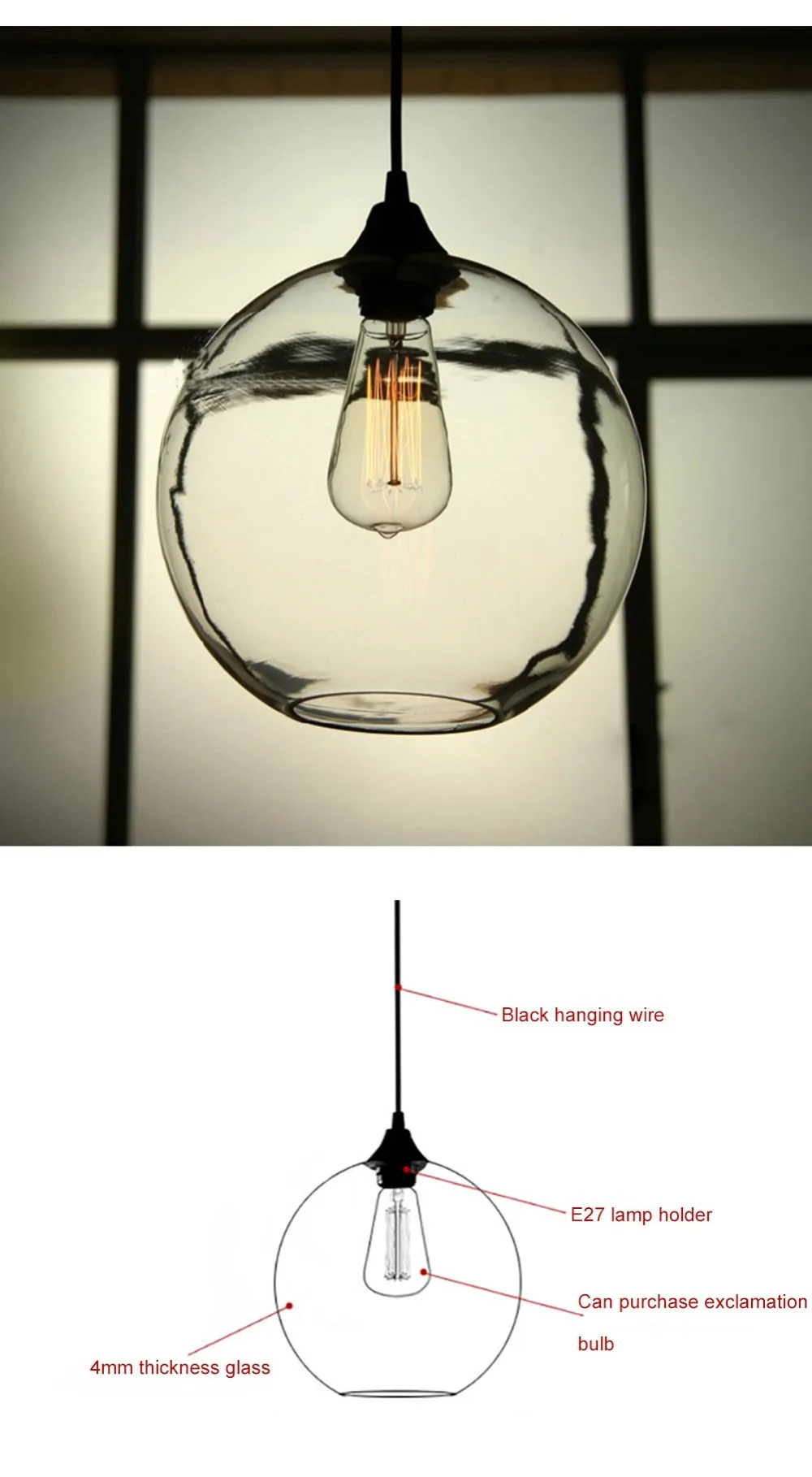 Подвесной светильник с пузырьками, стеклянный подвесной светильник, креативный декоративный светильник для спальни, кабинета, ужина, бара, современный подвесной светильник