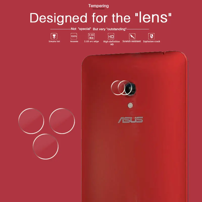 

Back Camera Lens Tempered Glass Film For Asus ZENFONE 6 A600CG T00CG 6 in Rear Lens Protective Film Camera Screen Protecor