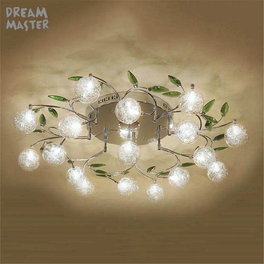 Crystal Modern Led Ceiling Lights For Living Room Bedroom AC85-265V lustre lamparas de techo avize Crystal Ceiling Lamp Fixtures dar post modern led pendant lights fixtures crystal lampshade project lighting lamparas de techo lustre gold chrome hanging lamp