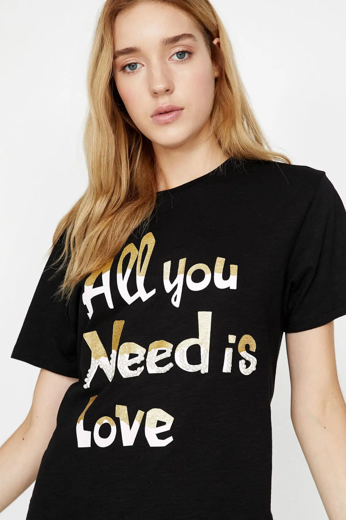 

Koton Women Black T Shirt 8YAL11437JK