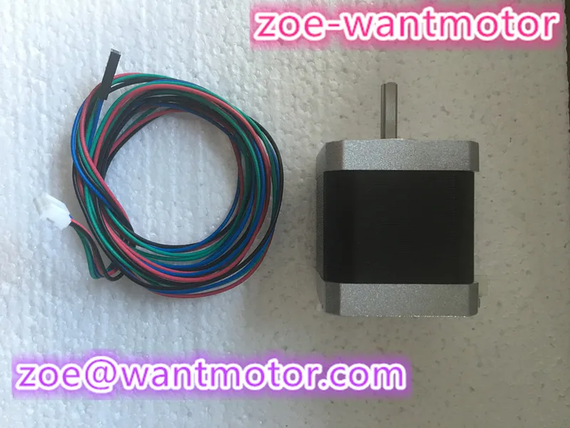 

New small motor!1PC wantai motor 42BYGHW609P1-X18 4000g.cm,1.7A Single Flat D-Shaft 56oz-in Robot 3D I3 Makebot Reprap Printer