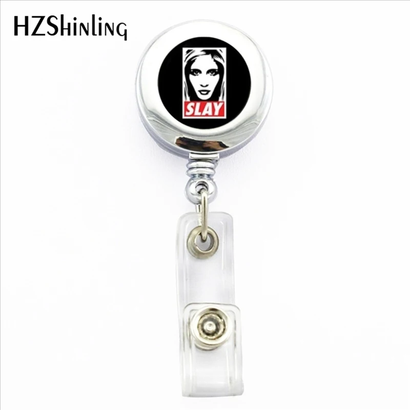 

2017 New Buffy The Vampire Slayer ID Card Holder The Vampire Slayer Photo Retractable Metal Card Badge Holder