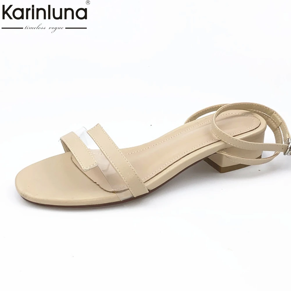 

fashion brand 2019 elegant summer sandals women shoes woman buckle strap thick heels shoes woman sandals female