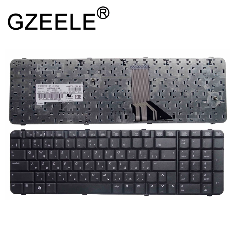  GZEELE russian laptop keyboard for HP Compaq 6830 6830s V071326BS1 6037B0027622 466200-251 490327-2