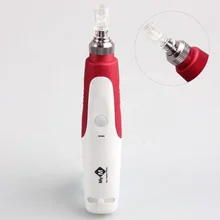 Омоложение кожи перезаряжаемый микро needling перезаряжаемый Алюминиевый Электрический штамп мезороллер штамп