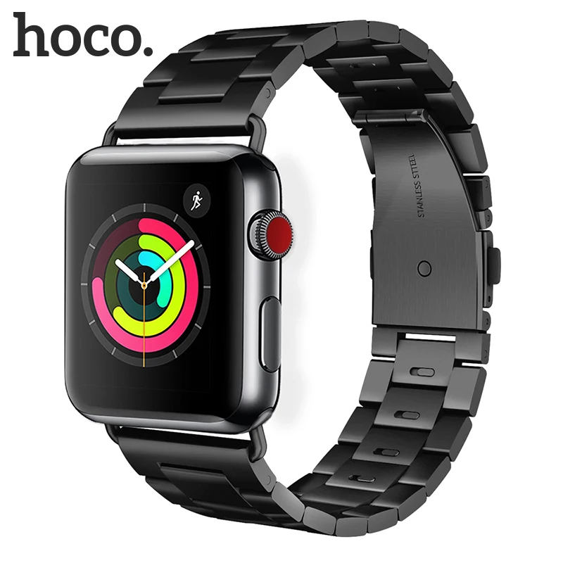 Original HOCO Stainless Steel Band for Apple Watch Band Series 5 4 3 2 1 Metal Replacement Strap for iWatch 40mm 44mm 38mm 42mm