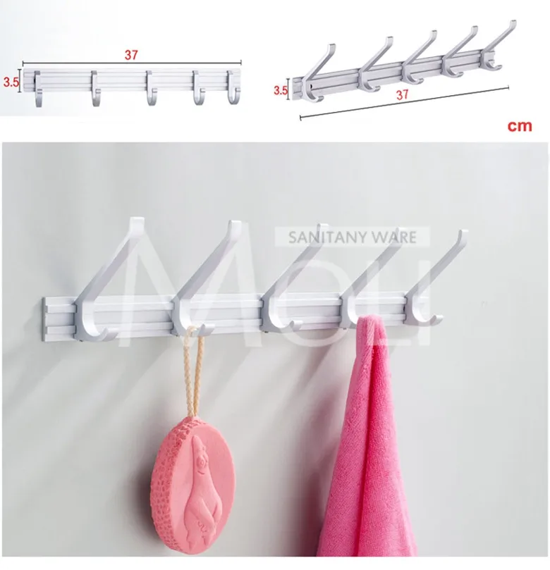 Алюминиевая фурнитура для ванной комнаты, настенное крепление, держатель для туалетной бумаги, вешалка для полотенец, крючок для халата, щетка, аксессуары для ванной комнаты
