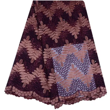 

Lilac Lace Fabric African Guipure High Quality Nigerian Beaded Lace Fabric Net Tulle Lace Fabric French Lace Fabric 1131