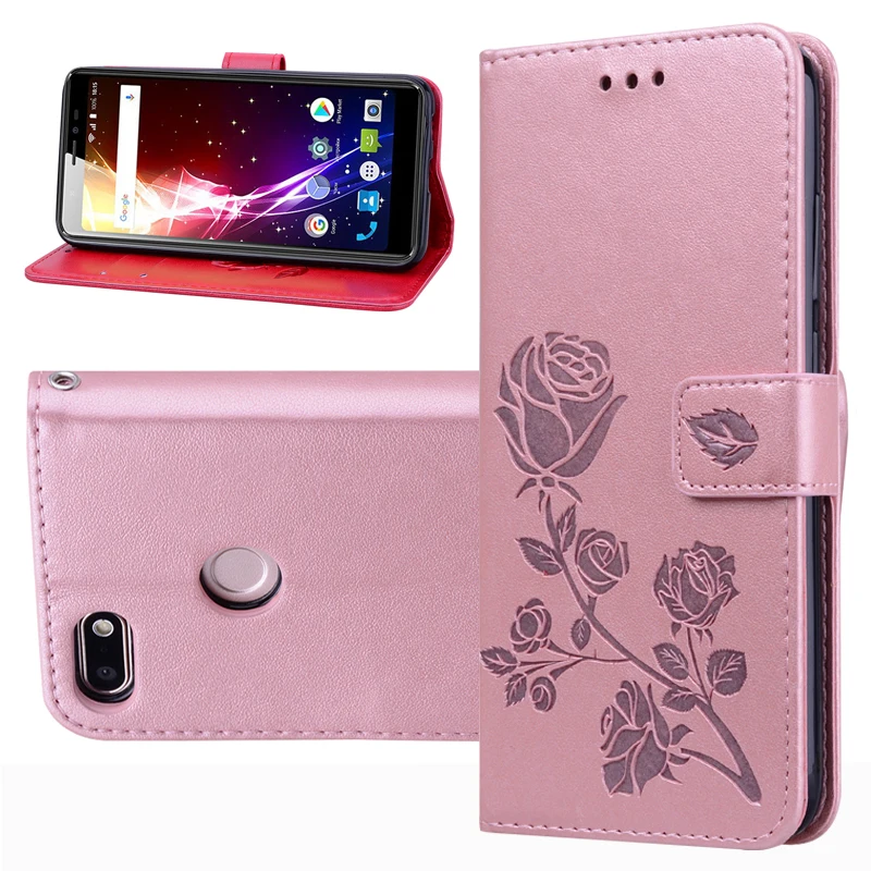 BQ BQ-5500L Advance Case Protection Stand Style PU Leather Flip Silicone Back Cover For BQ 5500L Advance Phone Wallet Capa Bag