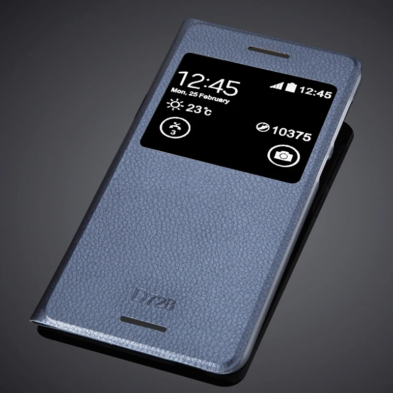

Luxury Case PU Flip Leather View Window Case Slim Shell Back Cover Phone Bag For HTC Desire 728 D728 D728w 728w 728G Dual