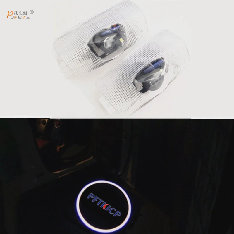 

2pcs No Drilling Car LED Ghost Shadow Projector Laser Courtesy Logo Warning Light For Toyota Camry car door lamp