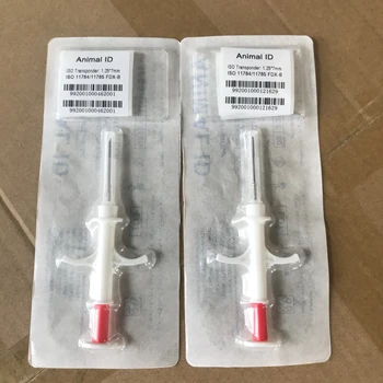 

2.12 10PCS FDX-B ISO11784/785 RFID Id Injector Pet Glass Tag Microchip Syringe for animals Pig Cow Cattle Horse Dog Fish chip