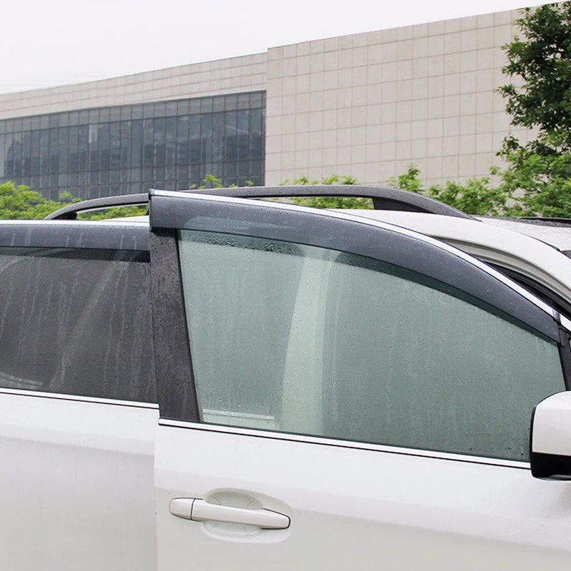 JUMBOMOTOR Window Visors For 2019-2023 Subaru Forester – Smoked Rain Guards Set Of 4
