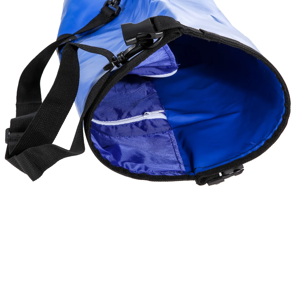 15L Waterproof Dry Bag Blue Storage Backpack Canoe Floating Boating