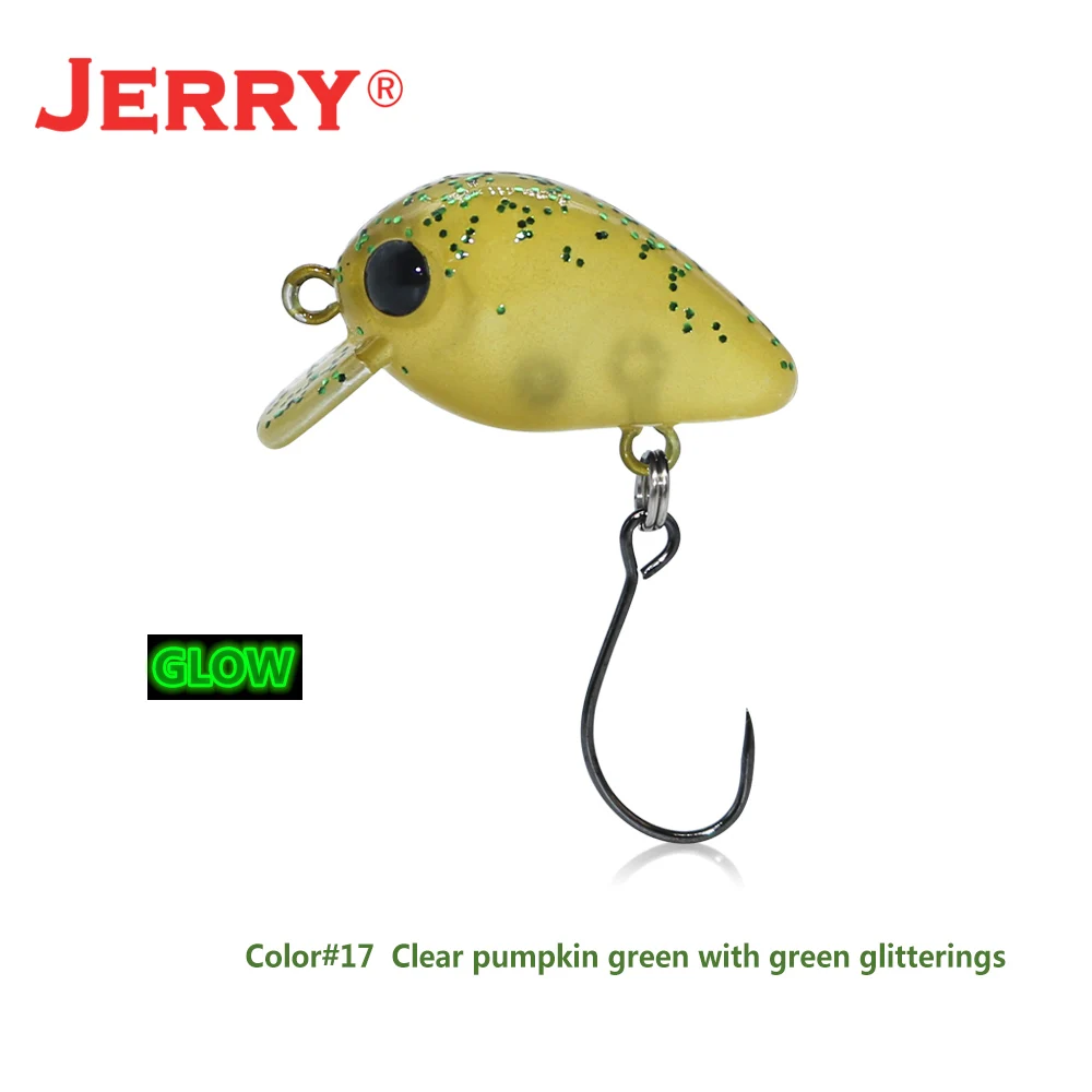 17 clear pumpkin Jerry Thumb 1 шт. 25 мм 1,8 г Мини кренкбейт плавающие воблеры форель УФ розовый цвет искусственная приманка жесткие рыболовные приманки - Цвет: 17 clear pumpkin