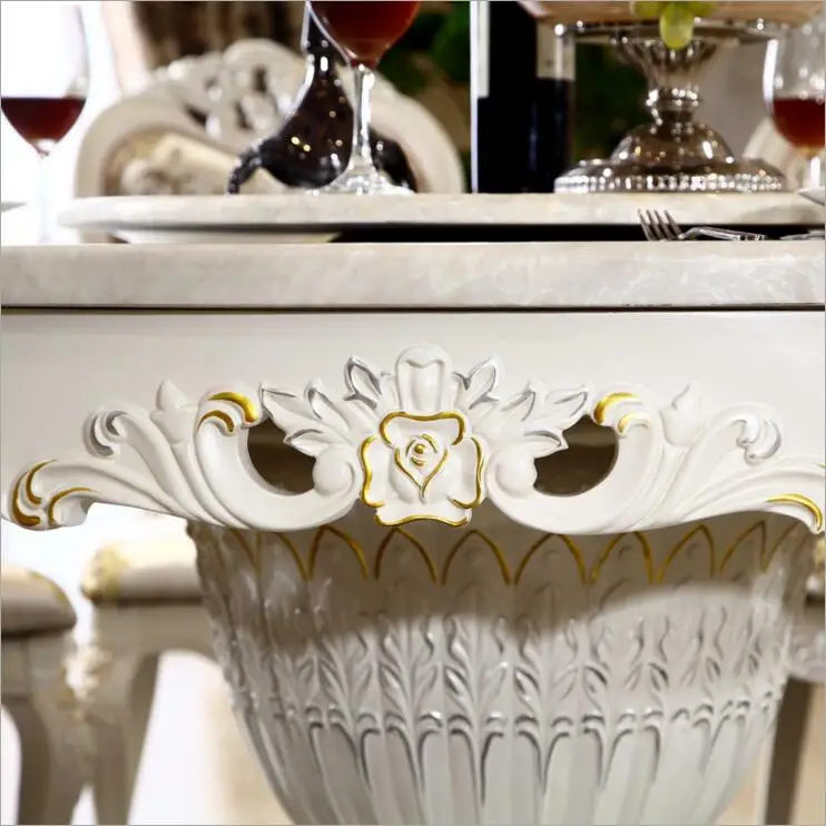 Modern Style Italian Dining Table, 100% Solid Wood Italy Style Luxury round Dining Table set o1110 Modern Style Italian Dining Table, 100% Solid Wood Italy Style Luxury round Dining Table set o1110