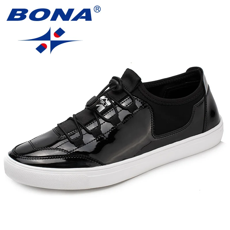 

BONA New Fashion Style Men Casual Shoes Elastic Band Men Loafers Microfiber Men Flats Comfortable Light Soft Fast Free Shipping