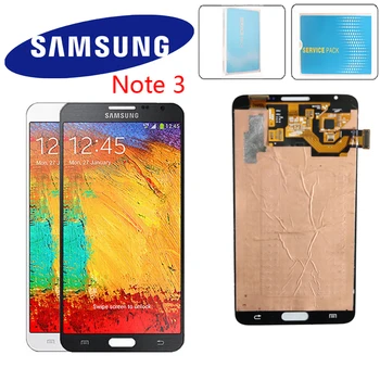 

ORIGINELE 5.7'' SUPER AMOLED For SAMSUNG Galaxy Note3 Touch Screen Note 3 N9005 N900 N900 ATAT LCD Digitizer Montage Onderdelen