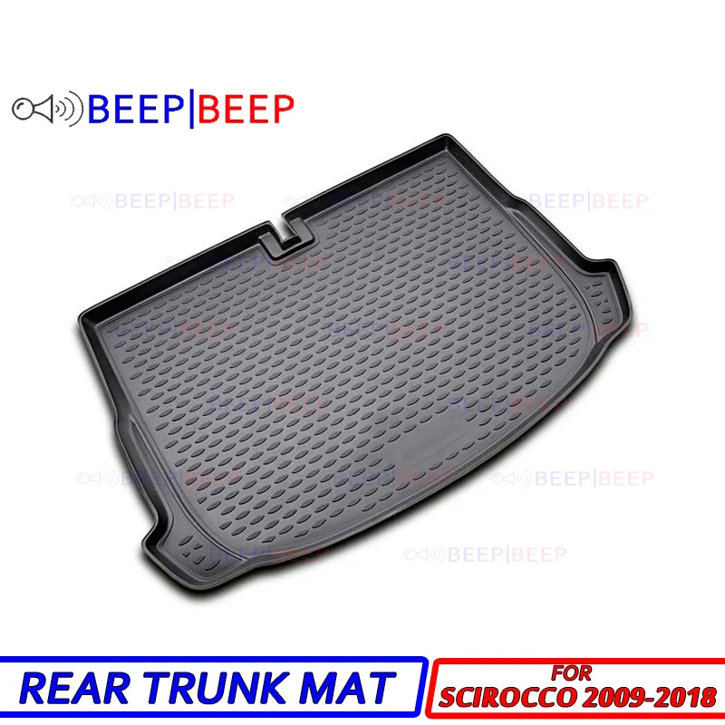 

For Volkswagen Scirocco 2009-2018 car trunk liner boot cargo mat tray floor carpet boot cargo rear mat luggage car styling