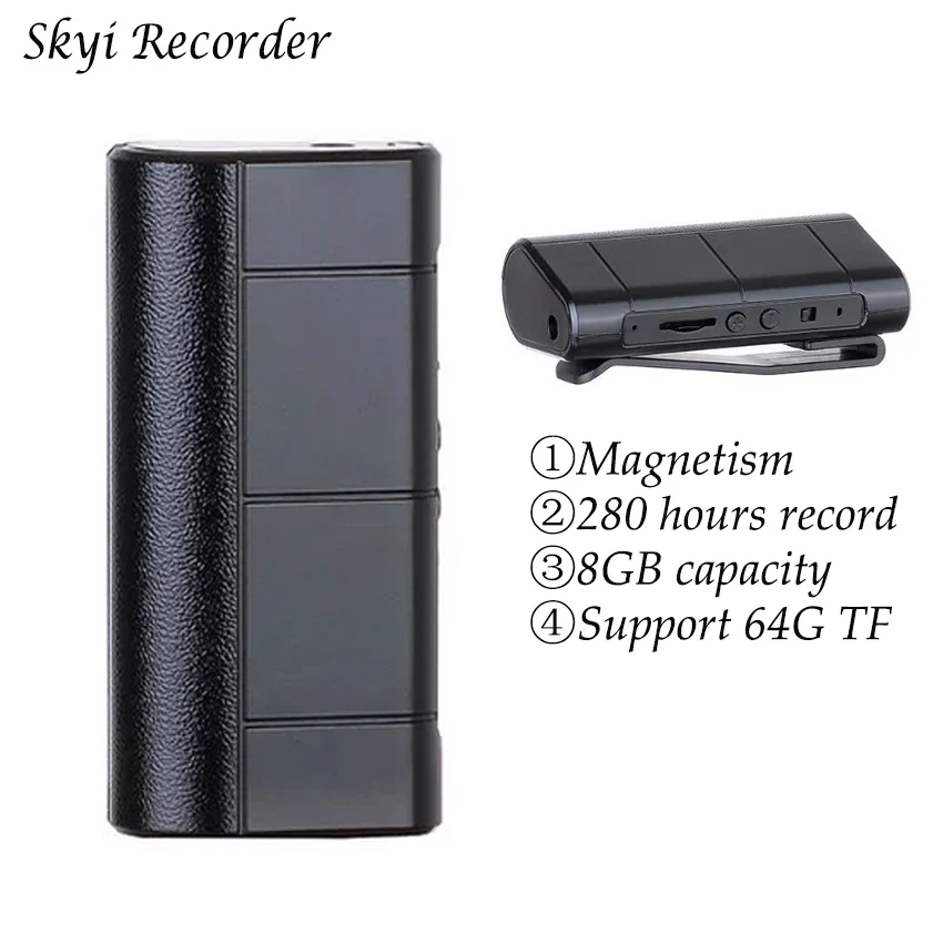 

Professional Voice Activated Recording 280hrs 8GB Digital Voice Recorder Pen 64G TF Audio Recorder Sound Record Mini Dictaphone