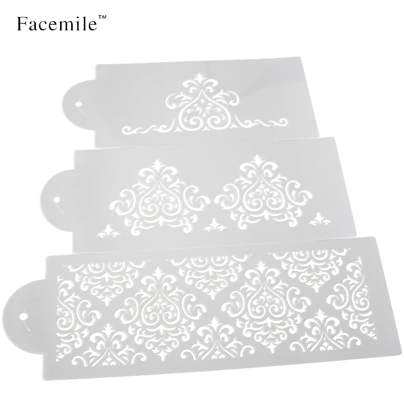 

3pcs Gift Biscuit Stencil Bakery Tool Fondant Mold Crown King Princess Queen Bakeware Baking Fondant Gift Stencil Mold 52059